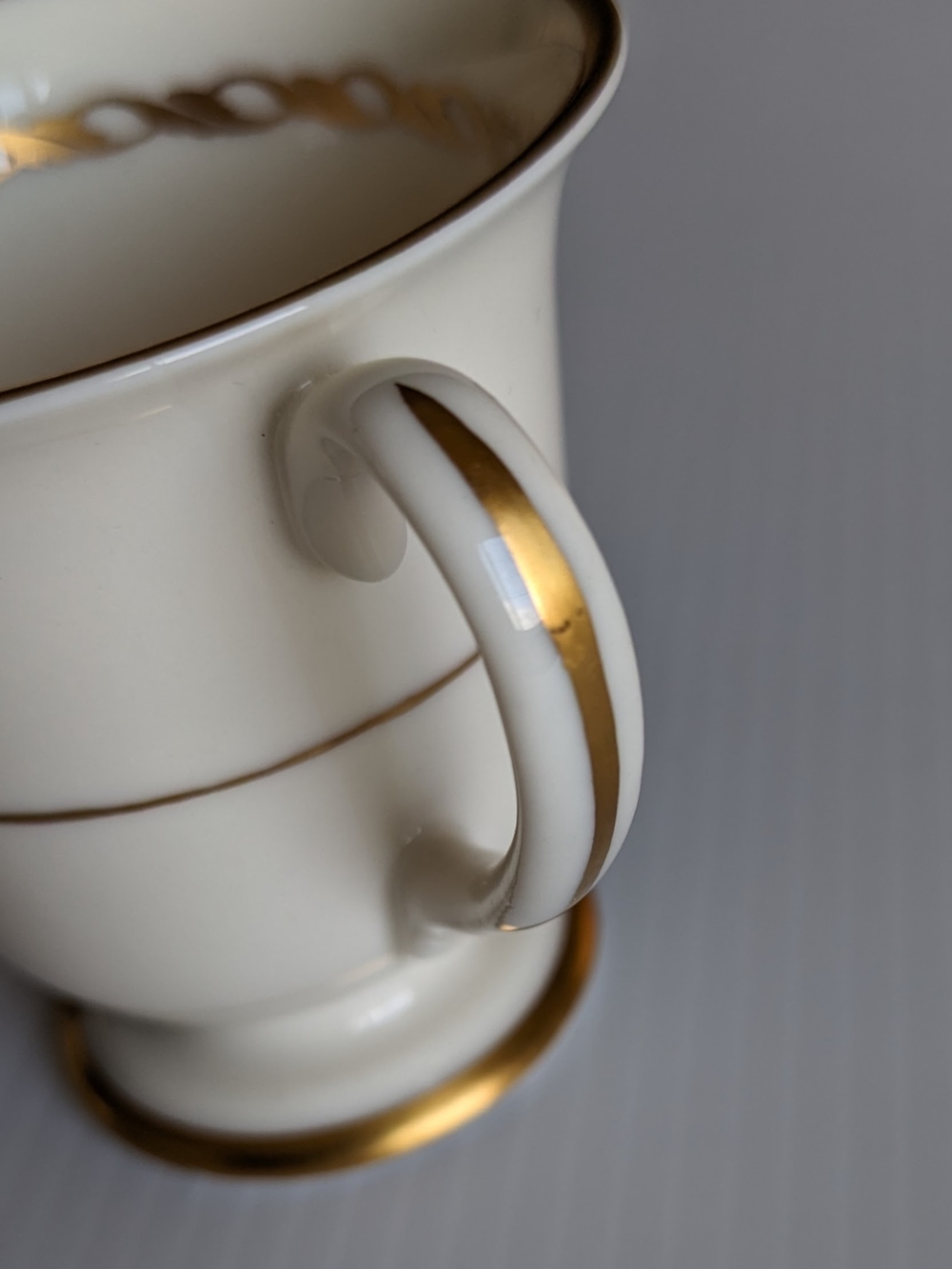 Vintage Franciscan Del Monte Demitasse Espresso Cups Set of 2 Gold Band USA - Picture 7 of 11